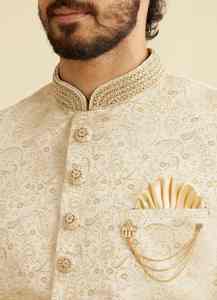 Traje Tradicional Real para Hombre, Salwar Kameez, Estilo Indio Pakistaní, Atuendo de Novio, Sin Arrugas, Protección Solar - Product Image 3