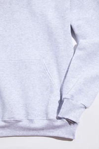 Sweat à capuche personnalisable pour homme de haute qualité, respirant, en polaire tricotée blanche, motif uni, hiver, OEM, anti-plis - Product Image 2