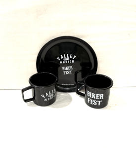 Plato de Cena de Acero al Carbono Esmaltado, Personalizable con Eslogan, Color Vintage, Impresión Duradera, Libre de BPA, Apto para Lavavajillas, Ideal para Picnic, Superventas - Product Image 2