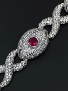 925 Sterling <b>Silver</b> Hip Hop Brilliant Cut VVS Lab Grown Moissanite Filled Iced Unisex IGI Certified Diamond <b>Bracelets</b> <b>Bangles</b> - Product Image 3