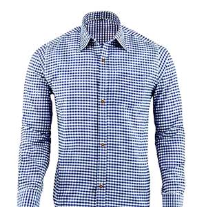 Camisa Casual de Algodón para Hombre, Estilo Bávaro, para el Oktoberfest, Color Azul, Clásica de Otoño, Anti-Pilling, Estilo Alpino, Tallas S a 4XL - Product Image 1