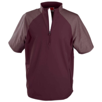 Veste d'hiver unisexe de haute qualité en polyester tissé enduit, légère, respirante, imperméable, style baseball, avec demi-fermeture éclair et col montant, décontractée sur le devant