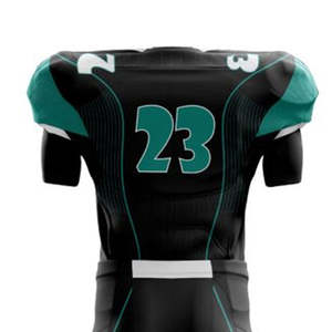 Vêtements de sport à prix de gros, uniformes de football américain respirants, col en V, production en usine - Product Image 2