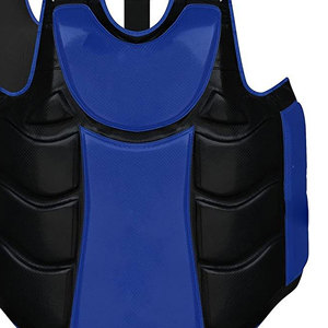 High Quality Leather Boxing Chest Guard MMA Training Body Protector <b>Thick</b> <b>Foam</b> Padding Eco-Friendly Martial Arts Made Pakistan - Product Image 5