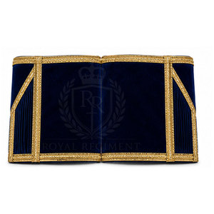 Manchettes maçonniques personnalisées avec tissu lisse, design classique et finition soignée pour vêtements formels et accessoires de mode - Product Image 5