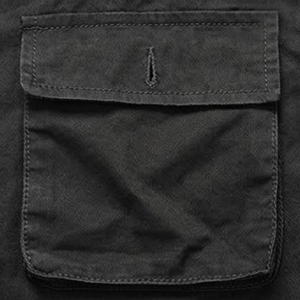 Camisa de Trabajo de Algodón para Hombre, Negra, Manga Larga, Transpirable, con Bolsillos en el Pecho, Estilo Moderno - Product Image 6