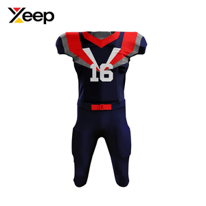 Uniforme de Fútbol Americano Personalizado XEEP Transpirable XC-AFU-30 para Hombre Adulto, Poliéster 100% con Impresión por Transferencia de Calor de Alta Calidad - Product Image 1