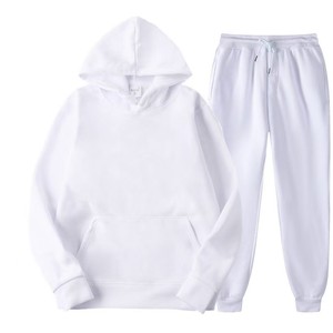 Conjuntos de Ropa Deportiva de Dos Piezas con Logotipo Personalizado de Alta Calidad, Sudadera con Capucha de Color Sólido, Conjuntos Deportivos para Hombre, Conjuntos de Ropa para Mujer - Product Image 4