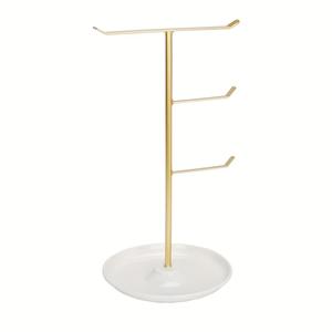 Elegante Organizador de Joyas con Marco Curvo, Soporte para Pulseras con Múltiples Barras y Base de Bandeja Estable, Exhibidor que Ahorra Espacio para Accesorios - Product Image 5