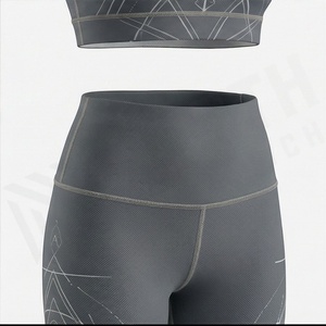 ชุดออกกำลังกายพรีเมียม เสื้อชั้นในกีฬาแบบกำหนดสีได้ กางเกงโยคะแบบรัดรูป กางเกงวิ่งสำหรับฝึกซ้อม ขายส่งเสื้อผ้ากีฬา - Product Image 5