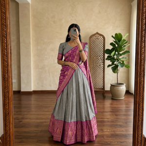 Lehenga Choli très attrayant avec dupatta pour les mariages et les festivals, provenant d'un fournisseur et exportateur indien. - Product Image 1