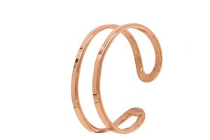 Brazalete de doble banda de cobre puro hecho a mano, joyería de metal sólido de cobre artesanal con alambre dividido, joyería curativa para hombres y mujeres, OEM liso - Product Image 5