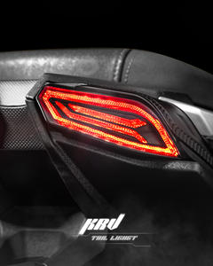 Feux arrière LED rouges séquentiels intégrés AJ LIGHT DESIGN à 2 lentilles pour Kymco KRV Moto 180 - Rétrofit/Amélioration - Garantie 12 mois - Product Image 5
