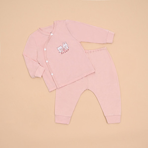 Ensemble bébé unisexe ALB06 à manches longues avec boutons latéraux, motif dessin animé mignon, en tissu tricoté respirant 95% bambou + 5% élasthanne, 4 saisons - Product Image 6