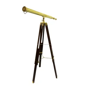 Modern Harbor Master Brass Telescope With Copper Plating Finishing Excellent Quality Tripod Black Stand For Nautical