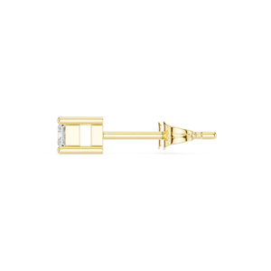 ต่างหูเพชรทรงเจ้าหญิงดีไซน์น่ารัก ผลิตจากทองคำแท้ 14k สีเหลืองทอง สไตล์คลาสสิก เหมาะสำหรับใส่ทุกวัน เครื่องประดับสำหรับผู้หญิง - Product Image 2