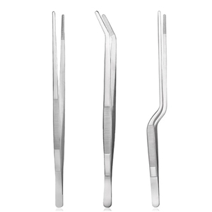 Juego de Pinzas de Chef de Acero Inoxidable, 3 Piezas, Utensilios de Cocina Resistentes para Emplatar, Decorar y Cocinar - Product Image 1