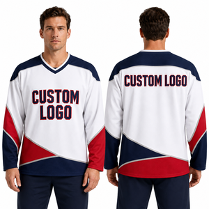 Maillot de hockey sur glace durable, personnalisé, vente en gros, pour gardien de but et patineur, avec protections d'épaule et de coude, manchettes, panneaux de col, en tissu cousu sur mesure - Product Image 4
