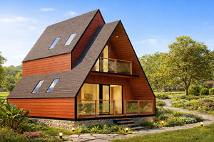 Cabana A – Casa Modular Prefabricada de Lujo de Dos Pisos y 1 Dormitorio, Área Total Construida: 948 pies cuadrados - Product Image 1