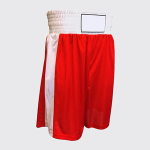 Pantalones Cortos de Boxeo Rojos para Hombre, Corte Regular, Secado Rápido, Ropa de Artes Marciales para Adultos - Product Image 3