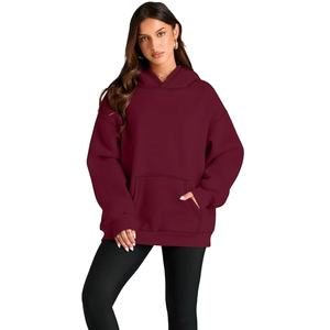 SIBRIN haute qualité personnalisé femmes pull à capuche multicolore Polyester coton polaire hiver sweat impression personnalisée avant - Product Image 1
