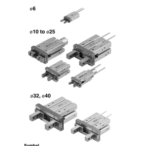 SMC Pneumatics Air Gripper MHZ2-16DN la pièce d'équipement de manutention - Product Image 5