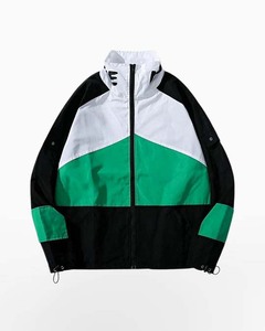Wholesale Windbreaker Jacket Best Quality Custom Color <b>Block</b> Vintage Windbreak Jacket Outdoor Windproof Windbreak Jacket - Product Image 4