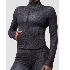 OEM Women's 2027 Autumn Winter <b>Long</b>-<b>Sleeved</b> Yoga Fitness Sports <b>Top</b> Jacket Skinny Fit Plus Size Spandex Material Breathable - Product Image 3