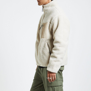 OEM Service Custom Design Blank Wholesale Sherpa Wool <b>Jacket</b> With Fleece <b>Zip</b> <b>up</b> <b>Jacket</b> Custom Sherpa Fleece <b>Jacket</b> Men - Product Image 2