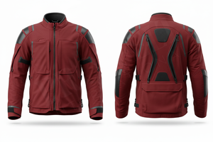 เสื้อแจ็คเก็ตมอเตอร์ไซค์สั่งทำขายส่ง พร้อมแผ่นรองป้องกันและกระเป๋าอเนกประสงค์ กันน้ำ ทนทาน ดีไซน์แข็งแรง - Product Image 6