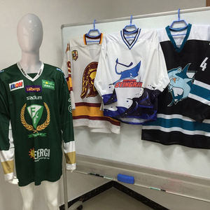 Dernier design Maillot de hockey sur glace pour équipe sportive transfrontalière Vente en gros Polyester Séchage rapide Respirant Adulte Unisexe Anti-bactérien - Product Image 6