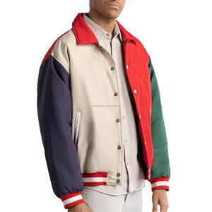 Chaqueta Universitaria de Lana Gruesa para Hombre, Diseño Moderno y Cómodo con Logotipo en la Parte Delantera, Corte Holgado, 2026, OEM ODM Personalizado - Product Image 3
