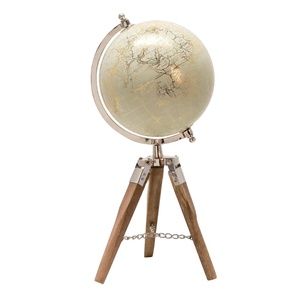 Modèle de globe terrestre rotatif de style accentué avec trépied réglable, cadeaux promotionnels d'affaires, décoration de table de salon, objet de décoration de sol - Product Image 1