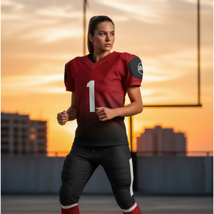 Uniforme de Fútbol Americano Personalizado por Sublimación, Conjunto de Equipo, Tela de Poliéster Resistente, Malla Transpirable, Equipamiento de Práctica de Fútbol - Product Image 6