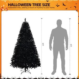 Albero di Natale Artificiale Pre-Illuminato da 1,8 m con 900 Rami, 250 Luci, Albero di Pino Pieghevole con Telecomando, Grande Decorazione Natalizia - Product Image 6