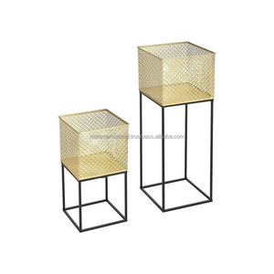 Nouveau Pot de fleur nordique en acier pas cher or intérieur support en fonte métal gros jardin planteur plante Pot de fleur pour la décoration intérieure - Product Image 4