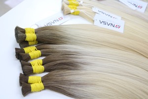 Extensiones de cabello a granel de alta calidad Cabello vietnamita Double Drown 100 gramos Todos los colores 16 pulgadas - Product Image 6