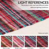 Tapis de couloir Chindi colorés personnalisés de qualité supérieure, faits à la main, lavables, recyclés, tapis de cuisine, paillasson, design de logo