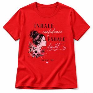 เสื้อยืดคอกลมสีเขียวมะกอกสำหรับผู้หญิง แบบสั่งทำพิเศษ แขนสั้น พิมพ์ลายตัวอักษรด้วยเทคนิคฮีททรานเฟอร์ ผ้าฝ้าย 100% สไตล์ลำลอง - Product Image 1