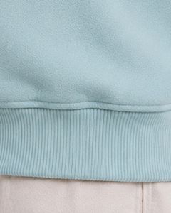 Sweat-shirt décontracté pour homme bleu clair, coupe oversize, col montant zippé, en molleton de coton et polyester, idéal pour l'hiver - Product Image 5