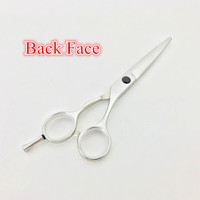 Ciseaux de coiffure professionnels droits de 3,5 pouces en acier inoxydable, pour droitiers, avec manche en acier, pour barbier et salon de beauté