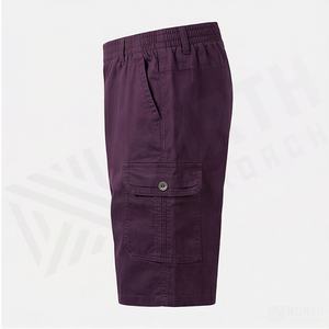 Nouvelle Arrivée - Short Décontracté Homme en Coton Léger, Longueur au-dessus du Genou, Taille Élastique, Style Cargo Respirant pour l'Été - Product Image 3