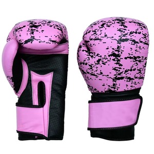 Guantes de Boxeo Personalizados de Cuero de Grano Entero |   Logotipo Azul Metálico Blanco |   Guantes de Entrenamiento de Artes Marciales Mixtas (MMA) al por Mayor con Marca Privada OEM - Product Image 1
