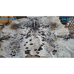 High Quality Natural Cow Skin Hide Rustic Finish Floor Decor Genuine Leather Rug <b>Large</b> Living Room Area Shaggy Western Accents - Product Image 5