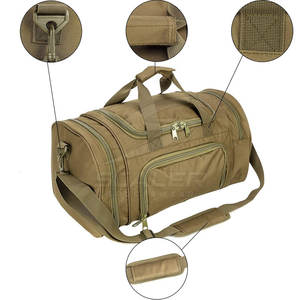 Sac de sport de grande capacité, prêt pour le voyage, en nylon, avec fermeture éclair sécurisée, sangle réglable, manipulation confortable pour les sports de plein air - Product Image 4