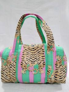 Mini sacs de voyage en coton matelassé pour femmes, qualité supérieure, style bohème, design imprimé - Product Image 4