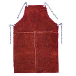 100% Polyester Reflective Safety Workshop <b>Apron</b> Good Quality Heavy-Duty Welding Jacket Genuine <b>Leather</b> Flame Resistant Heat - Product Image 1