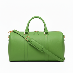 Sac de voyage de luxe en coton beige avec fermeture éclair, léger, bandoulière réglable, design élégant à porter à la main, spacieux - Product Image 5