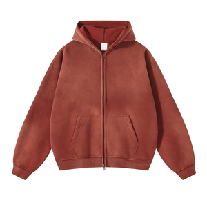 เสื้อฮู้ดดี้ผู้ชายแบบระบายอากาศได้ดี ล้างสีแบบแอซิดวอช ราคาขายส่ง ไซส์ใหญ่ ซักได้ สวมใส่ง่าย ดีไซน์สวย - Product Image 3