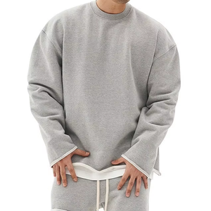 Sweat-shirt à capuche surdimensionné personnalisé pour homme, été, 100% coton, tissu éponge, imprimé, avec broderie 3D - Product Image 4